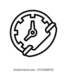 Icono de llamada en espera, Vector de línea
