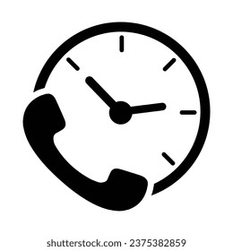 Call Waiting Icon, Vector Graphics