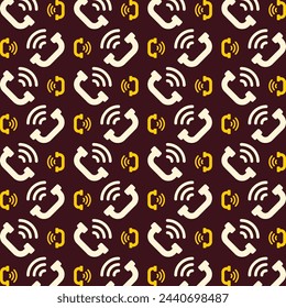 Call wonderful trendy multicolor repeating pattern vector illustration background