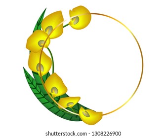Calla flowers frame