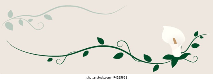 Calla Lily decorative ornament