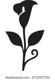  Calla Lily Icon – Ilustración vectorial