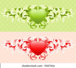 Callas. Floral design elements. Beautiful vector illustration.