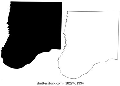 Callaway County, Missouri (U.S. county, United States of America, USA, U.S., US) map vector illustration, scribble sketch Callaway map