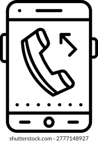 Callback Art Vector Design Icon Illustration