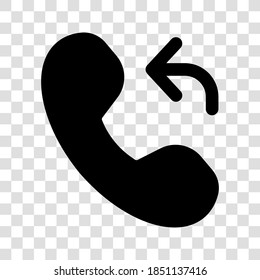 devolución de llamada, vector de icono de comunicación telefónica de contacto