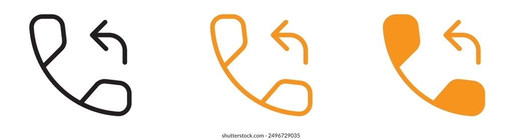 Ilustraciones de Servicio al cliente del conjunto de iconos de devolución de llamada para la comunicación empresarial