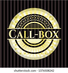 Call-box gold emblem