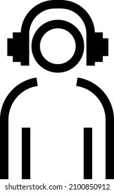 call-center assistant with headphones vectorial illustration icon 