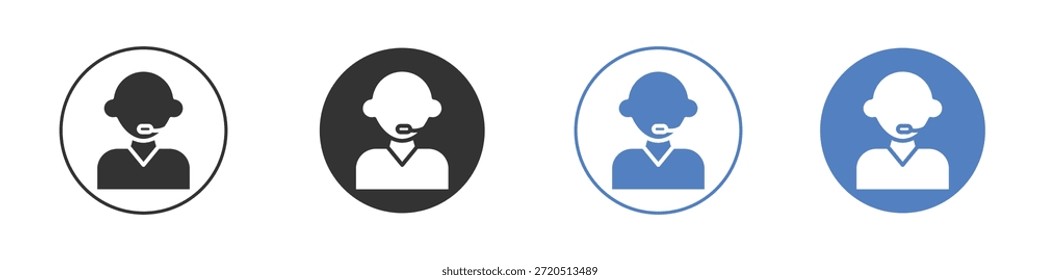Callcenter-Symbol, Vektorgrafik-Illustrationskollektion
