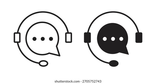 Elemento de diseño aislado de Vector de icono de centro de llamadas. EPS10