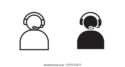 Callcenter icon for web designs. editable pictogram.
