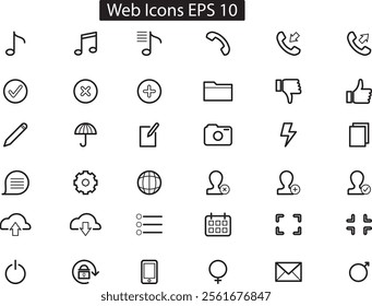 callection of Web  icons in VECTOR form OR WEB  icons VECTOR set