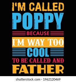 I'm called pappy t shirt design