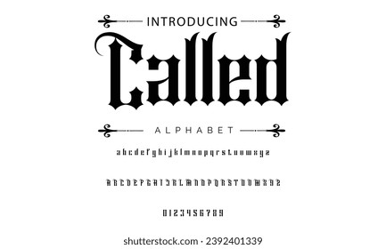 Called Vintage tattoo font. Font for the tattoo studio logos, alcohol branding, and many others in retro style.