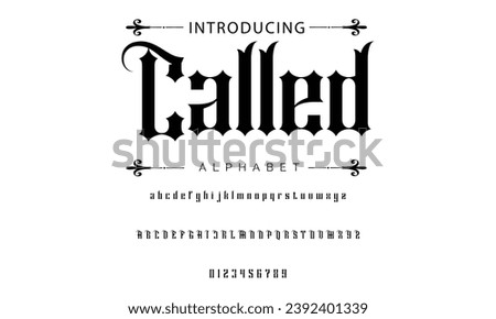 Called Vintage tattoo font. Font for the tattoo studio logos, alcohol branding, and many others in retro style.