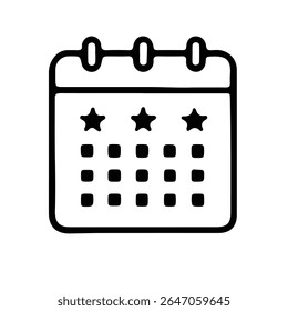 Callendar icon. Calendar planner icon collection. Reminder organizer event signs. Calendar notification icon.