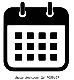 Icono de calendario. Colección de icono de planificador de calendario. Recordatorio de los carteles del evento del organizador. Icono de notificación del calendario.