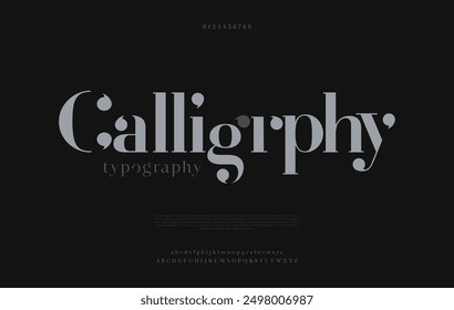 Calligarphy, letras de alfabeto elegantes font classic modern serif lettering minimal fashion logo design tipografía decoración Fuentes