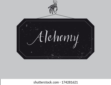 Calligraphic alchemy poster