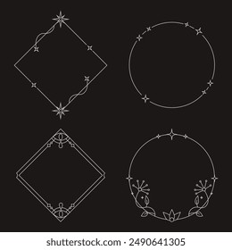 calligraphic border collection unique design