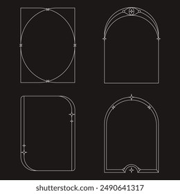 Kalligraphische Kollektion Einzigartiges Design