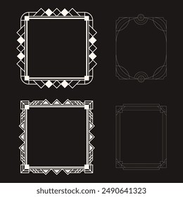 calligraphic border collection unique design