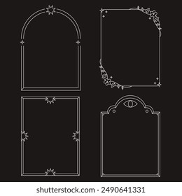 calligraphic border collection unique design