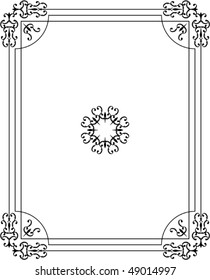 Calligraphic Border, Frame Design