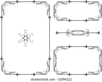 Calligraphic Border, Frame Designs