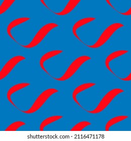 trazos de pincel caligráfico - patrón sin fisuras. curvas curvadas - ornamento de contraste brillante. fondo de pantalla plana