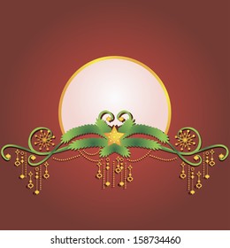 Calligraphic Christmas headline