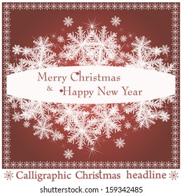 Calligraphic Christmas headline