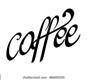 Calligraphic Coffee vector