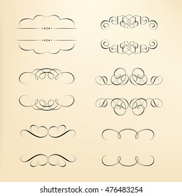 Calligraphic Decorative Elements