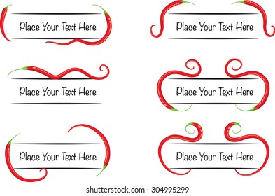 Calligraphic decorative elements with line