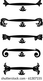 calligraphic decorative strokes