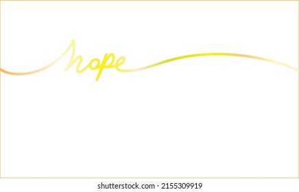  calligraphic design calligraphy  Vector Illustration hope