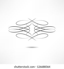 calligraphic design element