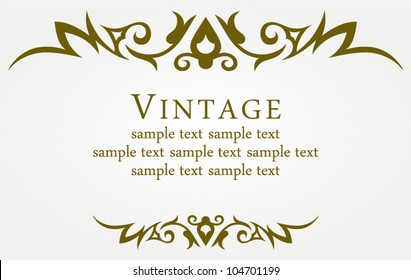 Calligraphic design element and page decoration