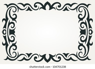 Calligraphic design element and page decoration