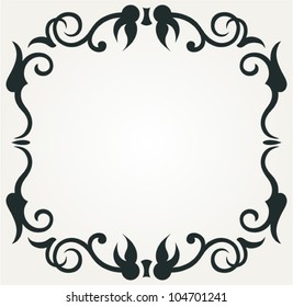 Calligraphic design element and page decoration