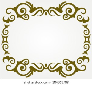 Calligraphic design element and page decoration