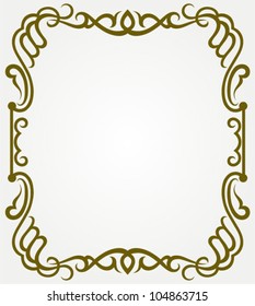 Calligraphic design element and page decoration