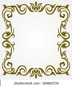 Calligraphic design element and page decoration