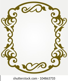 Calligraphic design element and page decoration