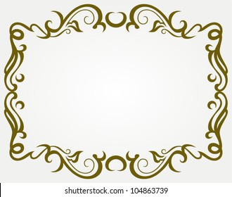 Calligraphic design element and page decoration