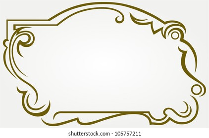 Calligraphic design element and page decoration