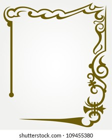 Calligraphic design element and page decoration