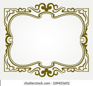 Calligraphic design element and page decoration